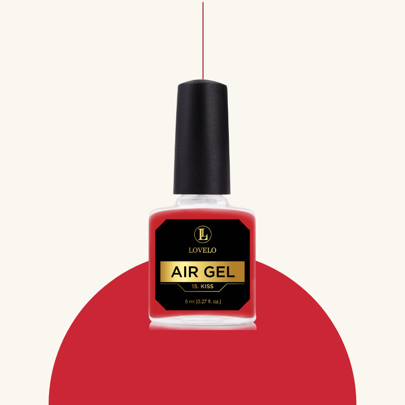 Boccetta nail polish rosso air gel lovelo nails