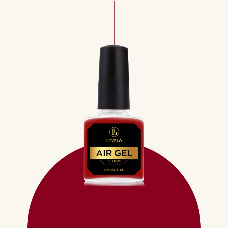 Boccetta nail polish rosso air gel lovelo nails