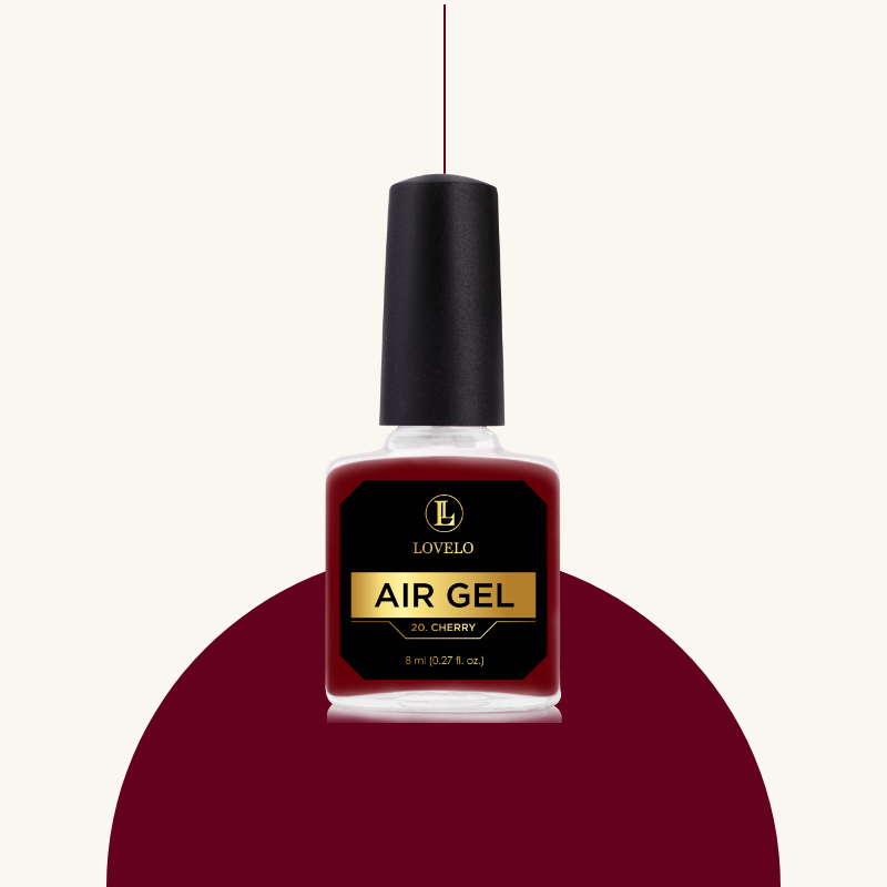 Boccetta nail polish rosso ciliegia air gel lovelo nails