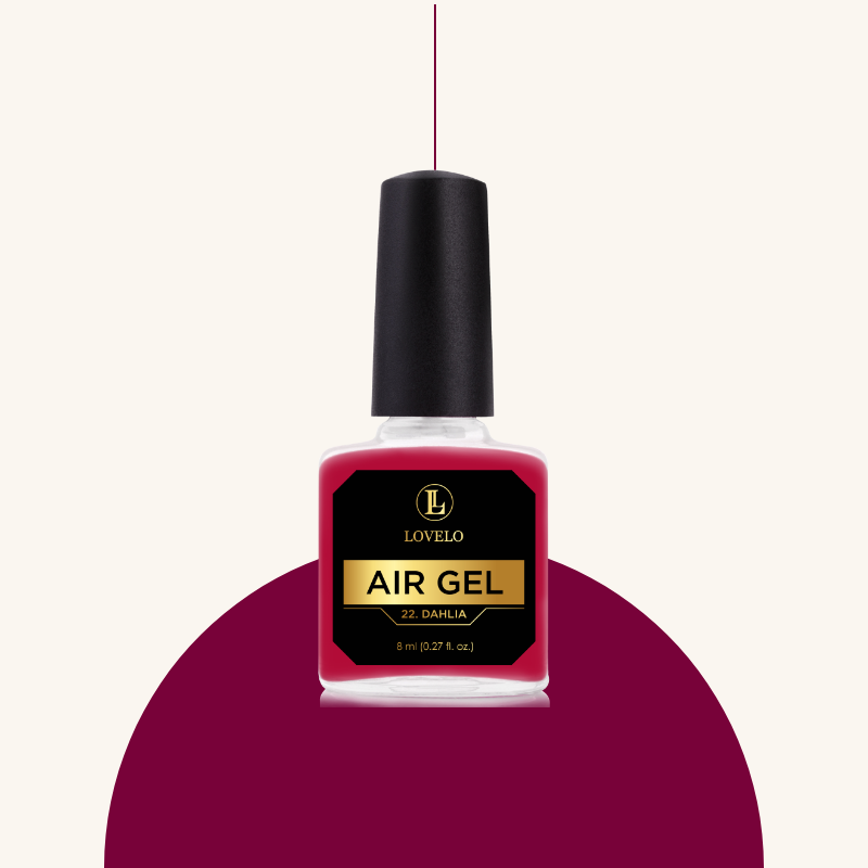 Boccetta nail polish rosso viola air gel lovelo nails