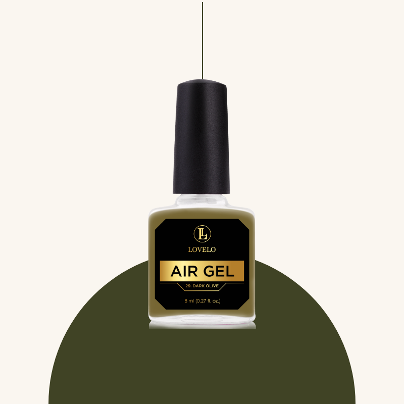 Boccetta nail polish verde oliva air gel lovelo nails